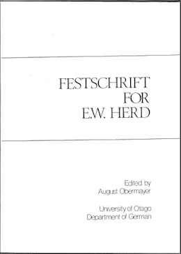 					View Vol. 1: Festschrift for E.W. Herd
				